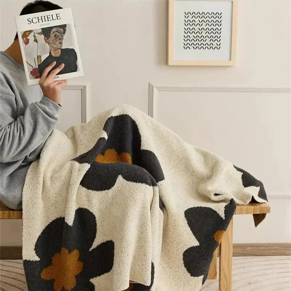 Goodinary® Sunflower Printed Soft Fleece Throw Blanket Goodinary