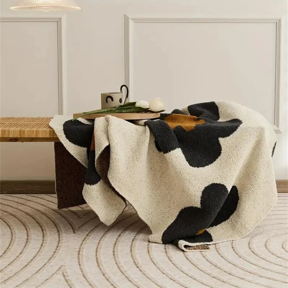 Goodinary® Sunflower Printed Soft Fleece Throw Blanket