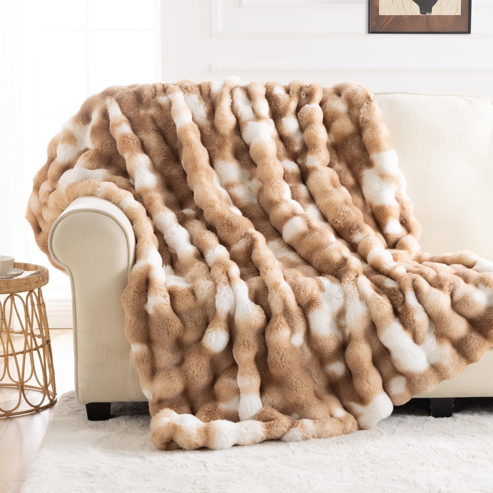 Goodinary® Tie Dye Faux Fur Blanket Goodinary