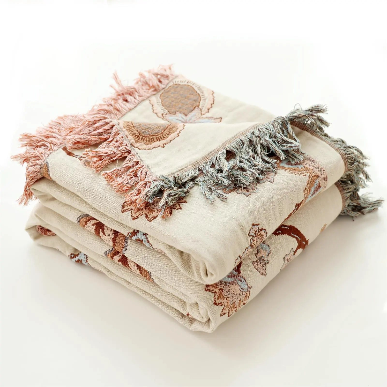 Goodinary® Aztec Fringe Woven Cotton Throw Blanket Goodinary