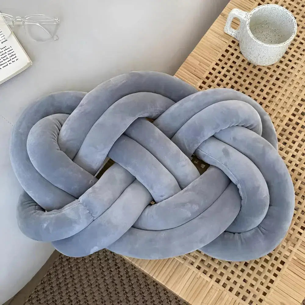 Goodinary® Modern Plush Velvet Knotted Throw Pillow Goodinary