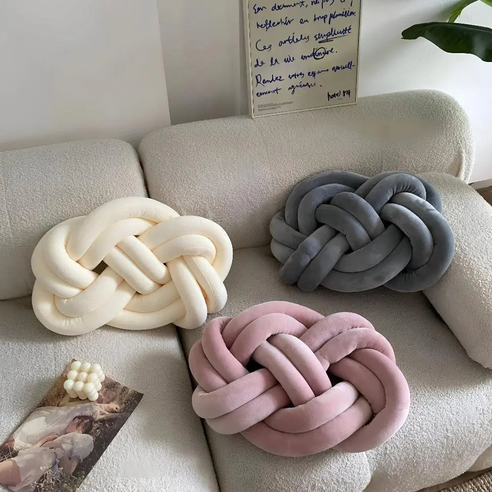 Goodinary® Modern Plush Velvet Knotted Throw Pillow Goodinary