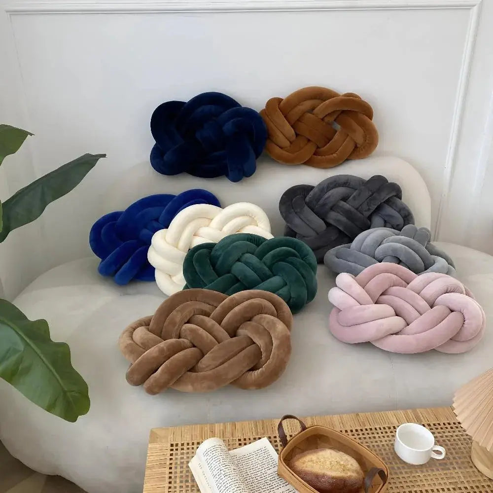 Goodinary® Modern Plush Velvet Knotted Throw Pillow Goodinary