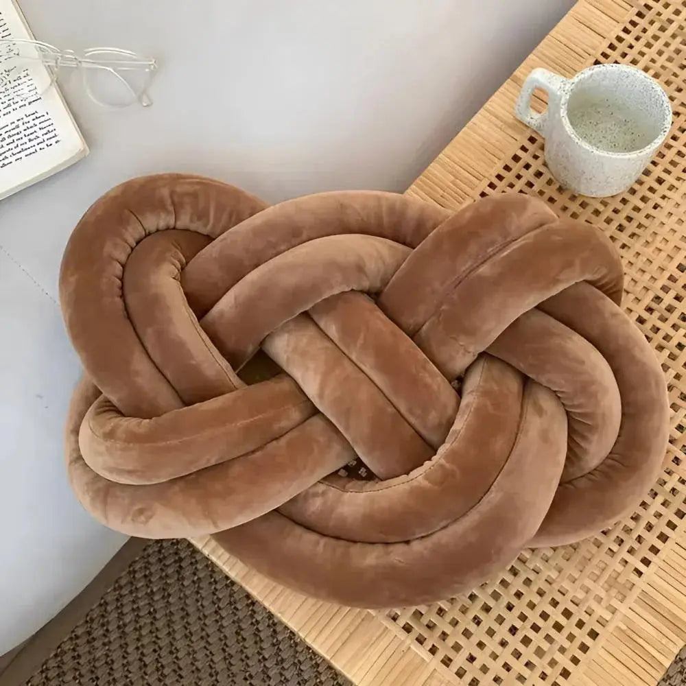 Goodinary® Modern Plush Velvet Knotted Throw Pillow Goodinary