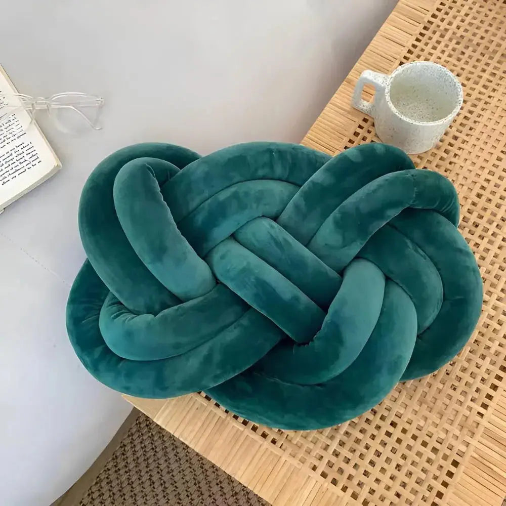 Goodinary® Modern Plush Velvet Knotted Throw Pillow Goodinary