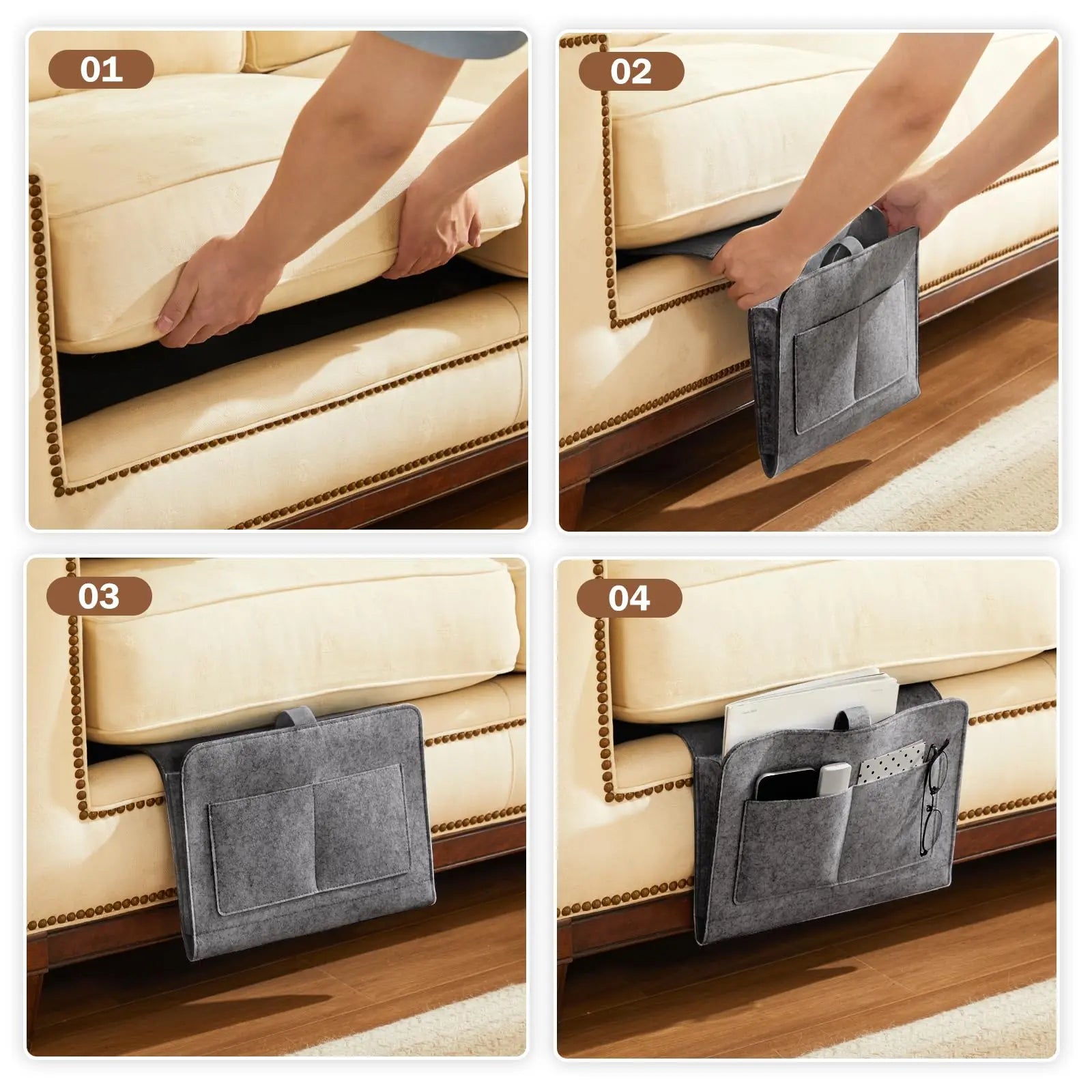 Goodinary® Felt Bedside Caddy Organizer Goodinary