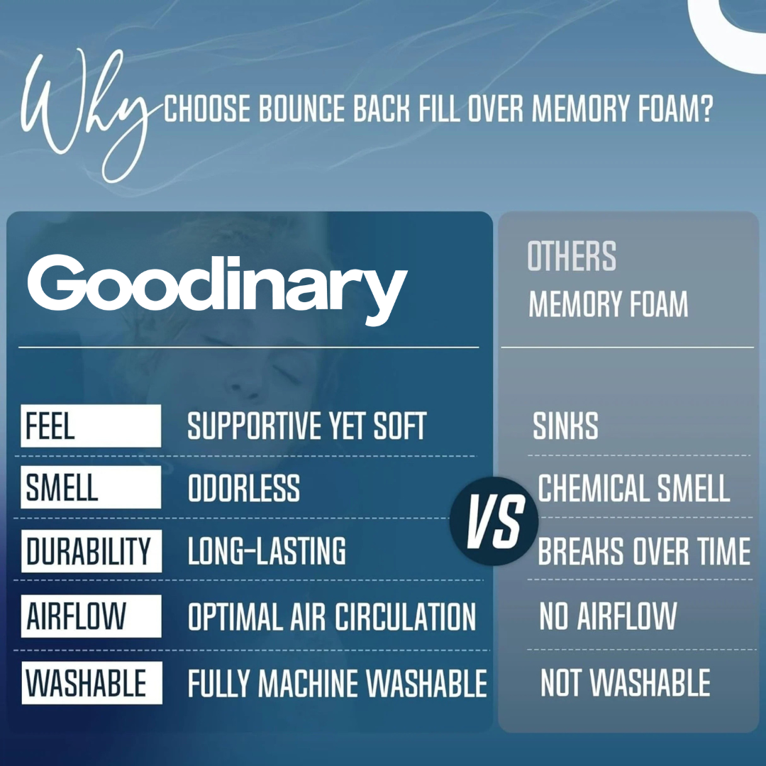 Goodinary® Adjustable Travel Pillow with Double Support