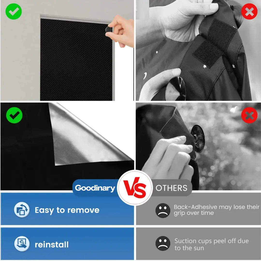 Goodinary® Magnetic Blackout Window Shades Goodinary