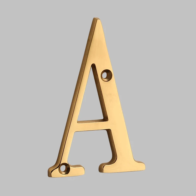 Goodinary® Polished Brass House Numbers