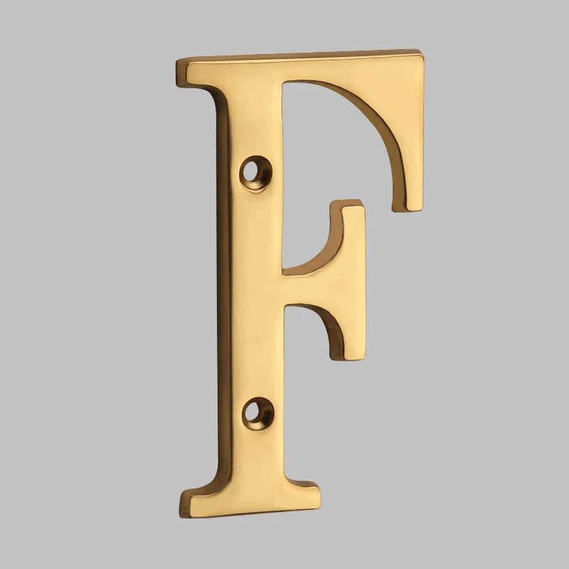 Goodinary® Polished Brass House Numbers