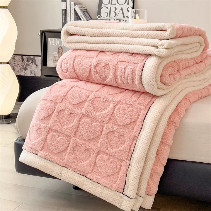 New Love Taffu Multifunctional Blanket Single or Double-Sided with Solid Color for Scene Setting
