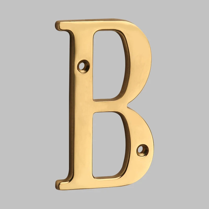 Goodinary® Polished Brass House Numbers