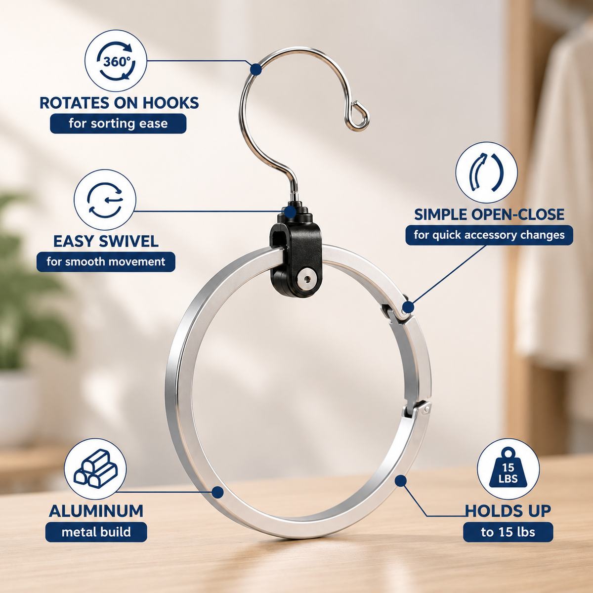 Goodinary® Circular Closet Organizer Hanger