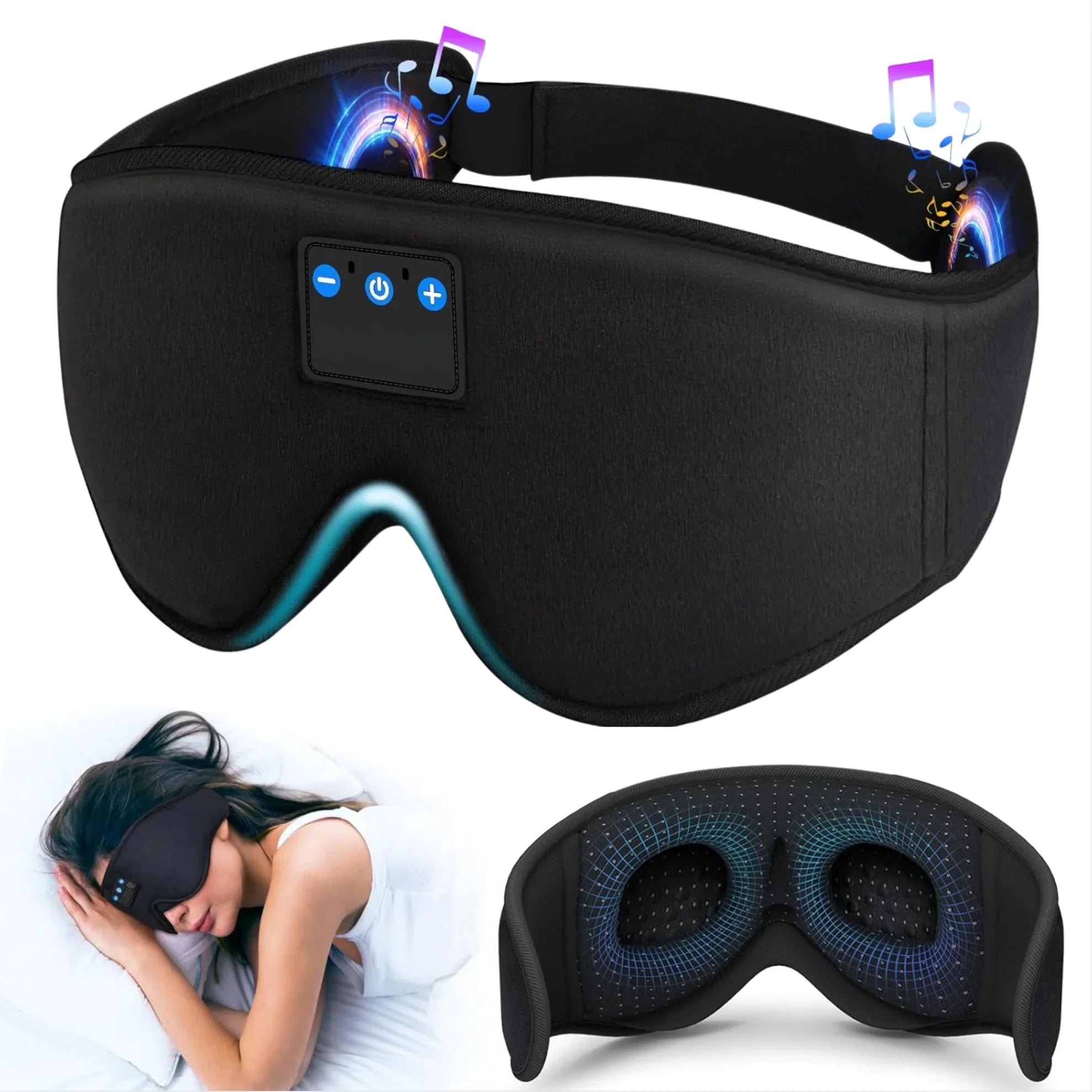 Goodinary® Bluetooth Sleep Mask with Wireless Headphones