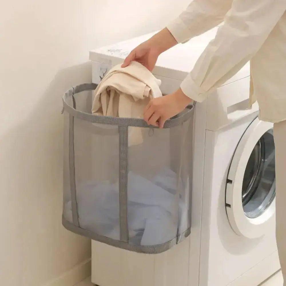Goodinary® Foldable Mesh Laundry Basket with Handles - Goodinary