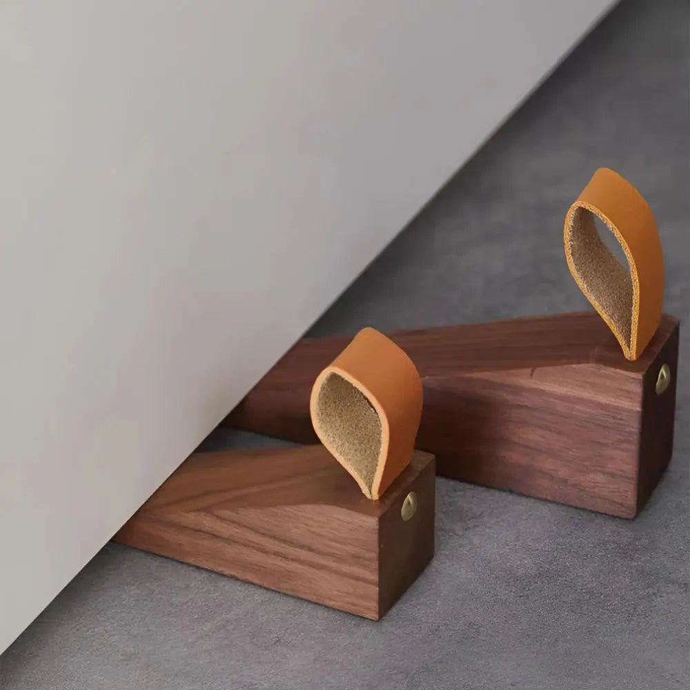 Goodinary® Solid Wood Door Stopper with Non Slip Base - Goodinary