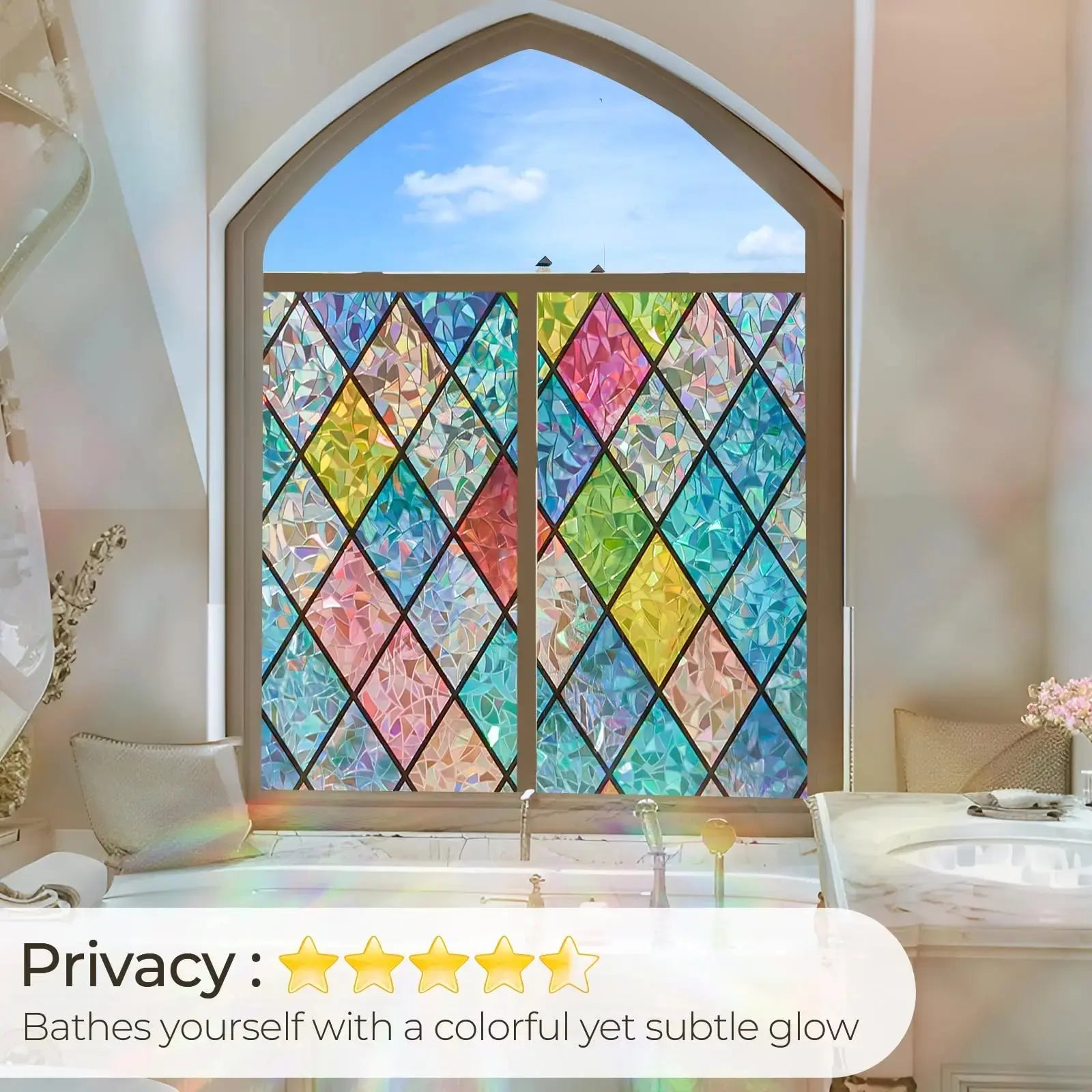 Goodinary® Rainbow Privacy Window Film - Goodinary
