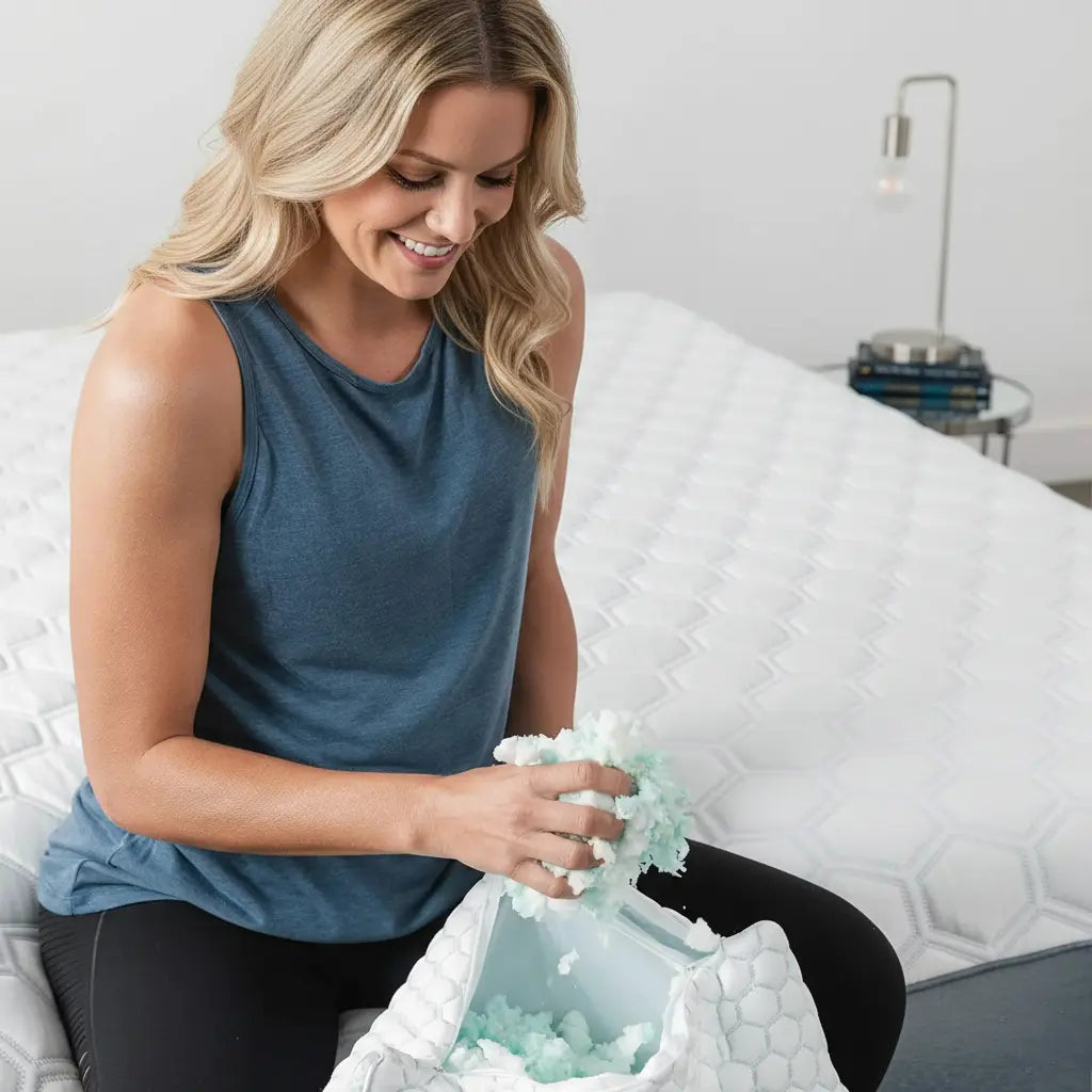 Goodinary® Cooling Shredded Memory Foam Pillow Goodinary