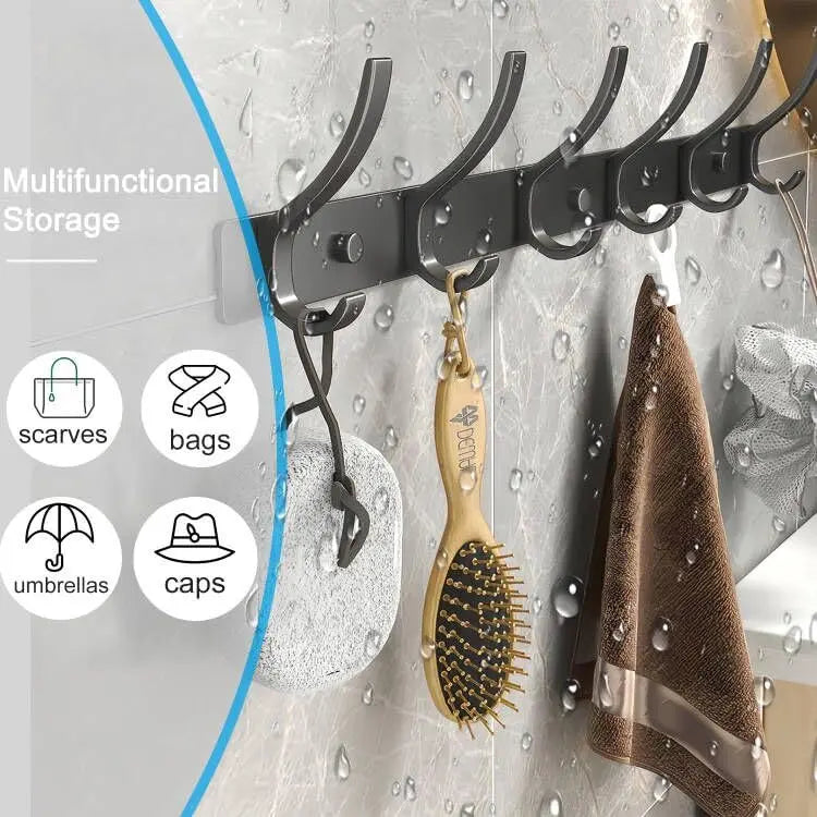 Goodinary® Over Door Hook Organizer Rack with 5 Hooks - Goodinary