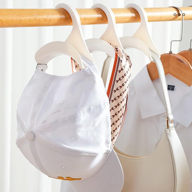 Goodinary® Arched Clothes Hanger & Bag Hook (10 Pcs)