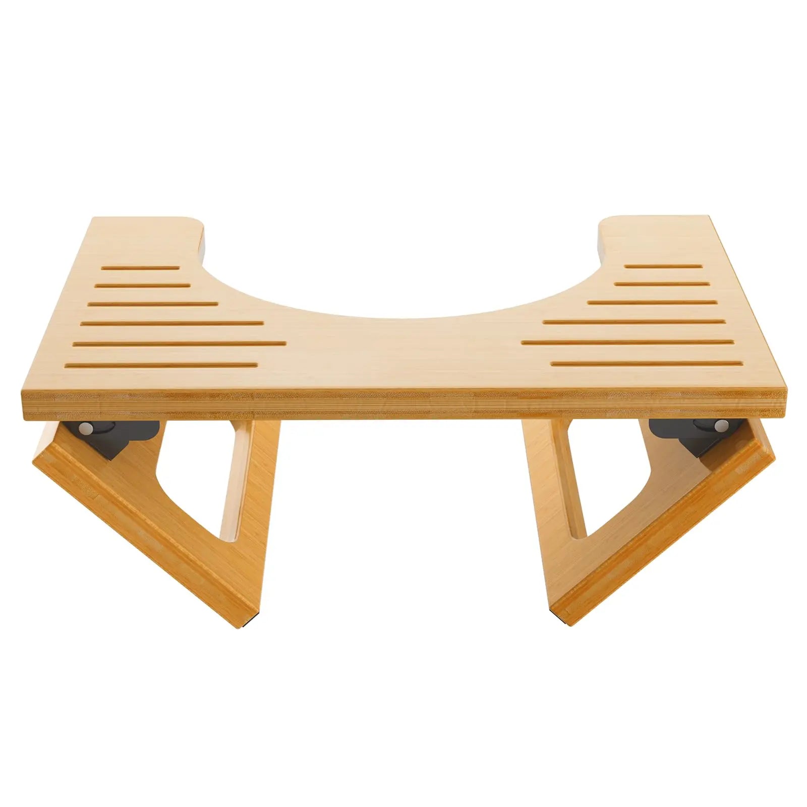 Goodinary® Bamboo Foldable Toilet Stool with Non Slip Base - Goodinary