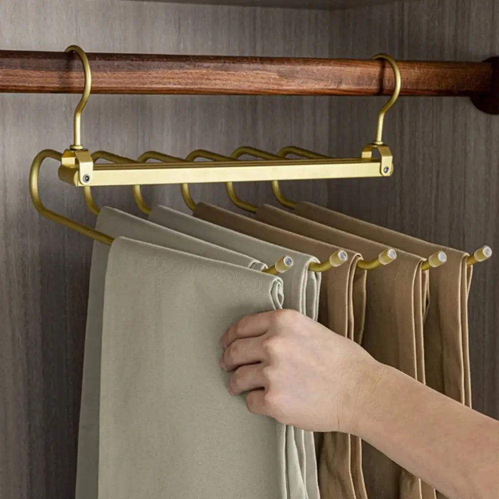 Goodinary® Gold Metal Space Saving Pants Hanger - Goodinary
