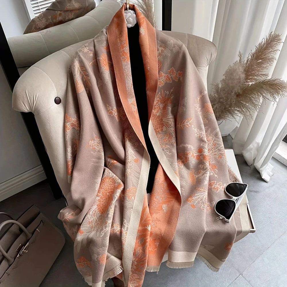 Slumblr® Floral Cashmere-Feel Winter Scarf