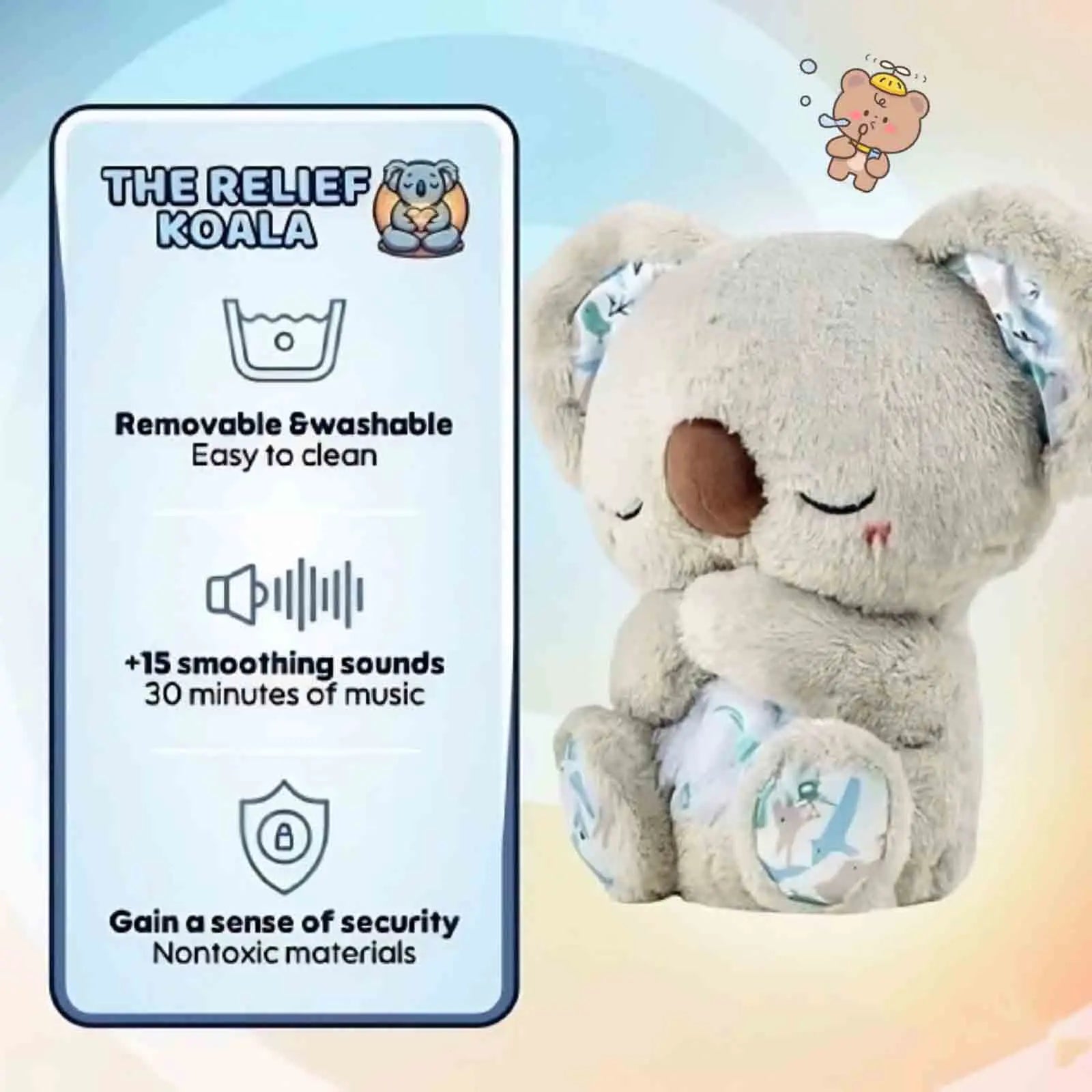 Goodinary® Breathing Otter Plush Musical Toy Goodinary