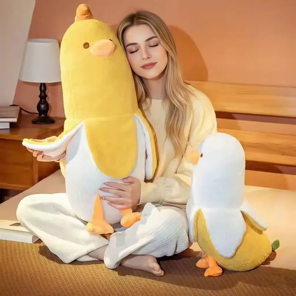 50cm Banana Duck Plush Pillow | Cute Stuffed Cushion Decor