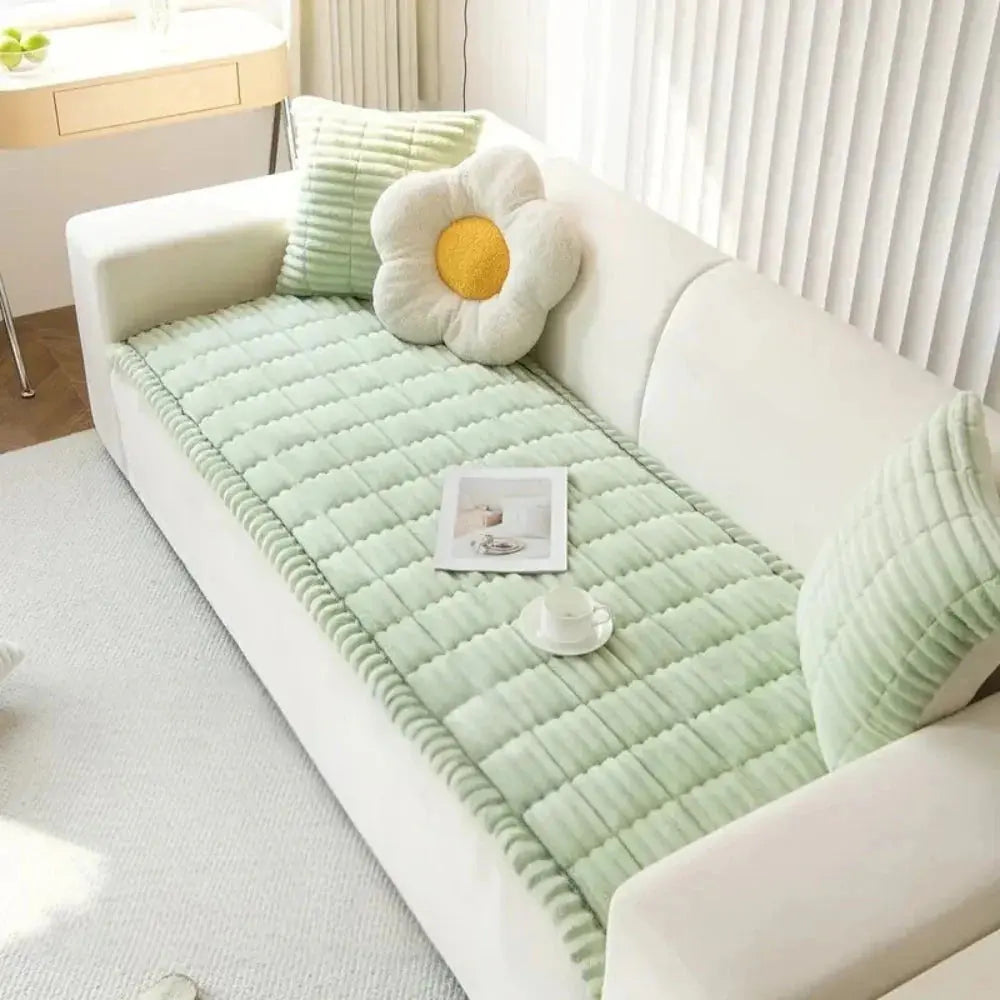 Goodinary® Elastic Jacquard Frill Design Sofa Slipcover Goodinary