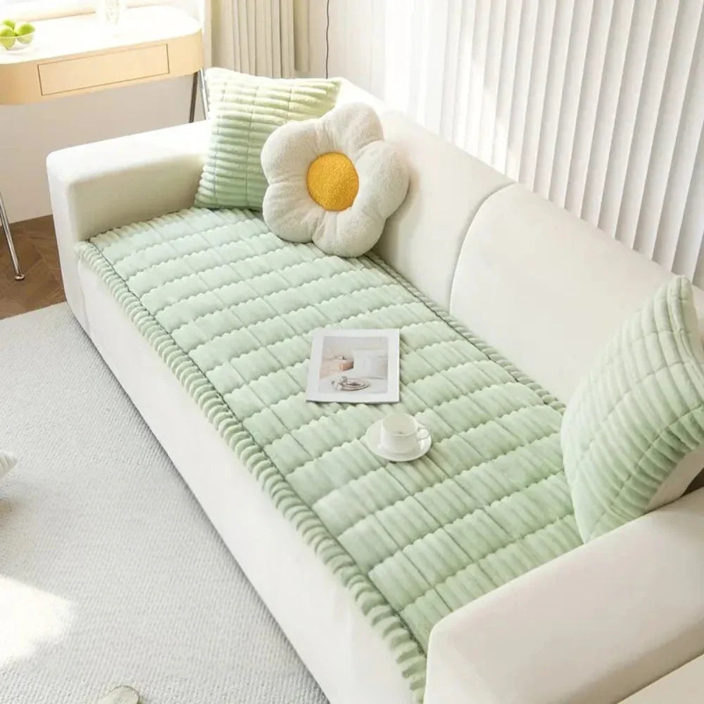 Goodinary® Elastic Jacquard Frill Design Sofa Slipcover