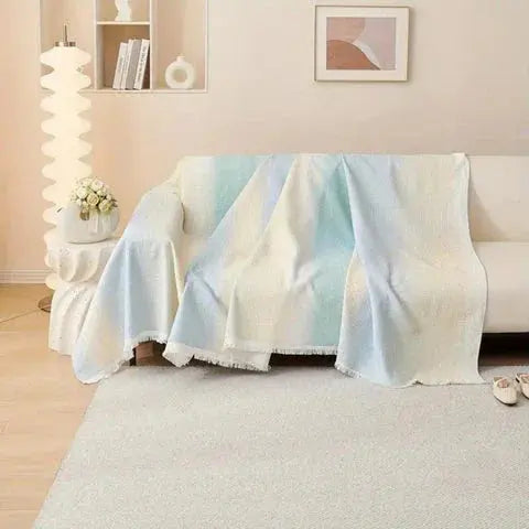 Goodinary® Rainbow Waffle Elastic Sofa Cover Sheet Goodinary