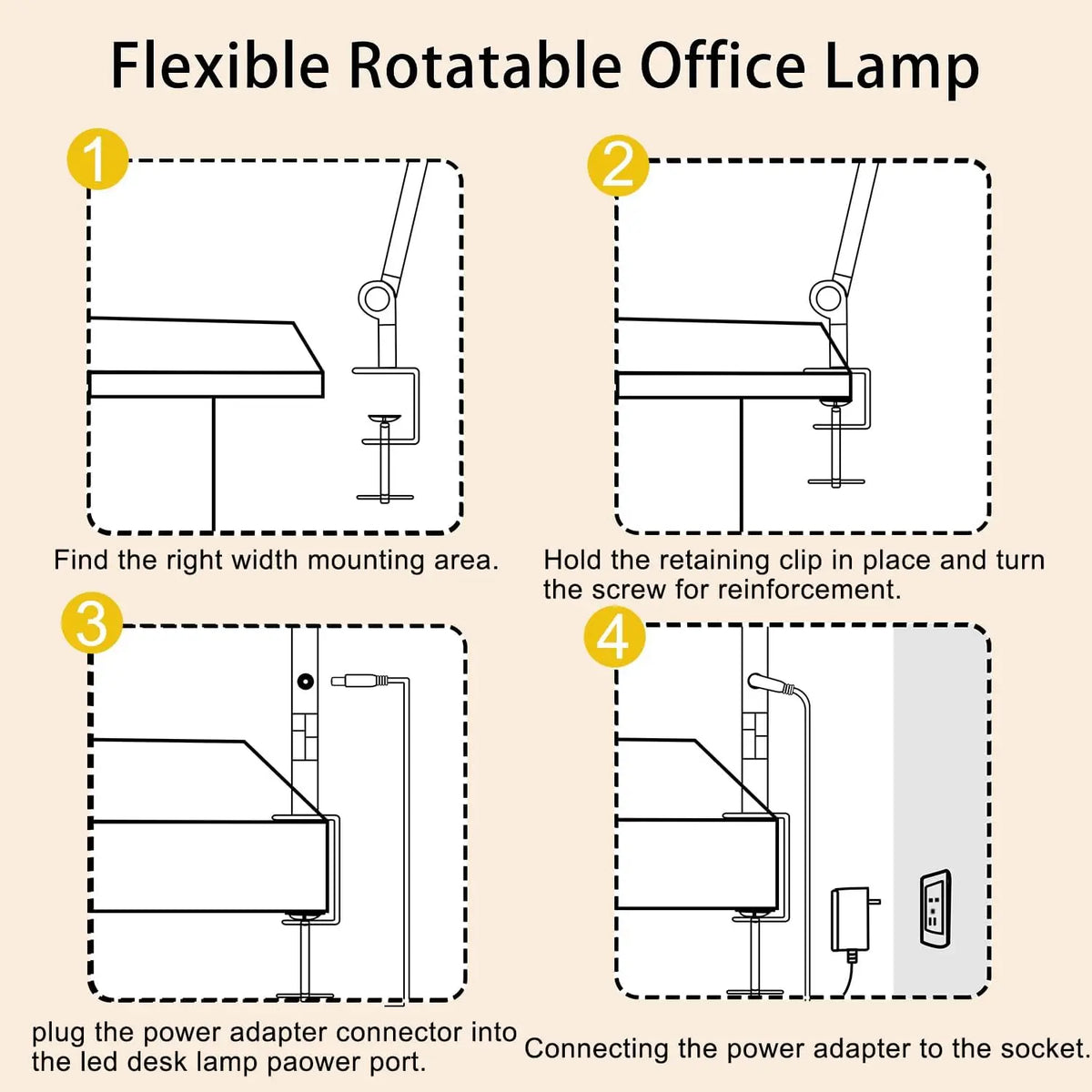 Office Object™ Clamp LED Desk Lamp