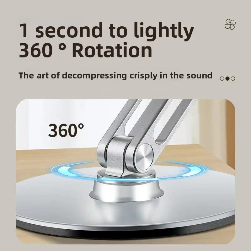 Metal USB Charging Mini Fan 360 Degree Rotation Folding Outdoor Desktop Creative Fan Aluminum Fan 3 Speed Adjustable Desk Fan