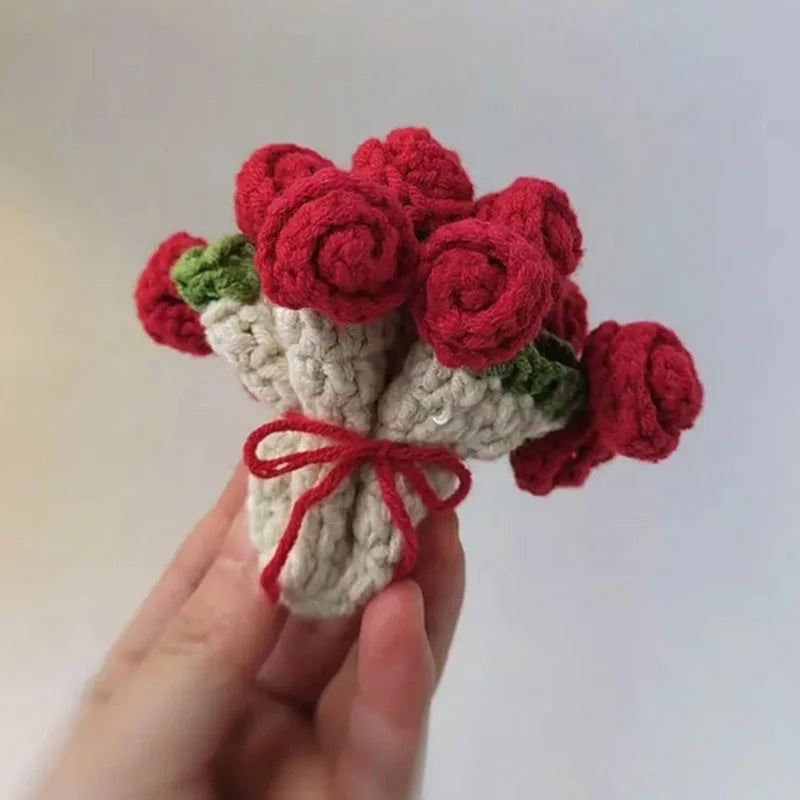 Office Object™ Crochet Rose Coasters
