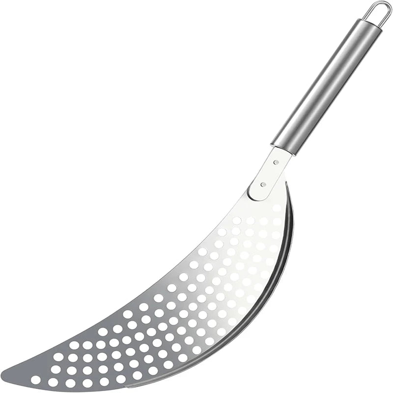 Stainless Steel Pan Pot Strainer With Handle Pot Strainer Pan Drainer For Spaghetti Fry Noodles Fruit Vegetable Pasta Kitchen To