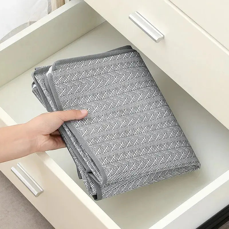 S/M/L 1pc gray clothes storage bag quilt storage bag wardrobe clothes sorting bag with window storage bag waterproof storage bag