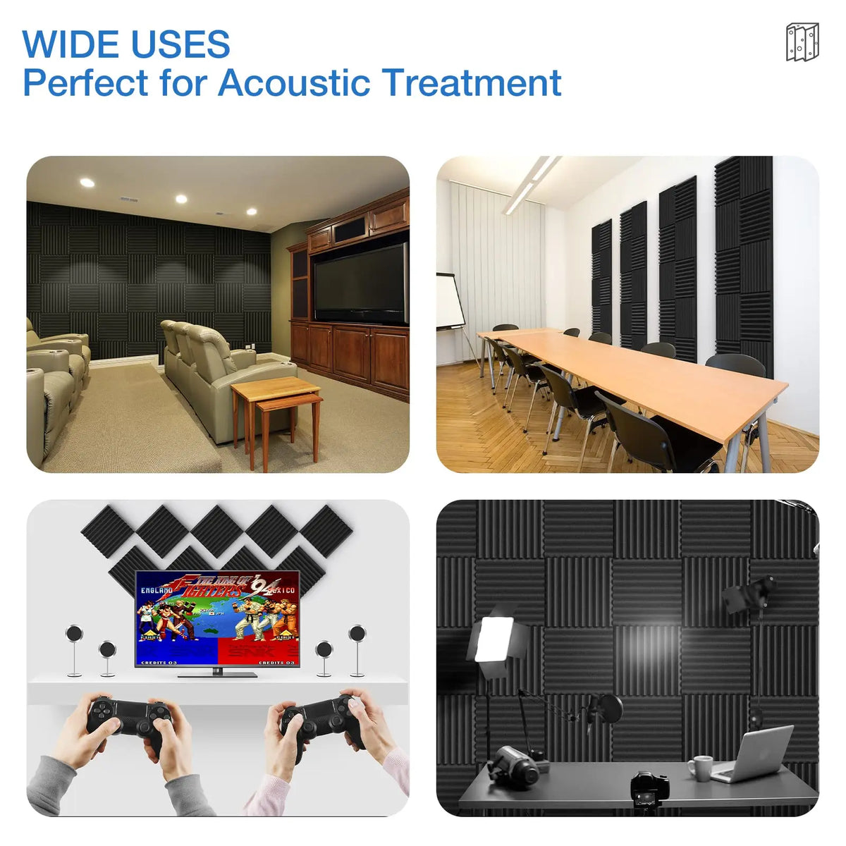 Office Object™ Acoustic Foam Panels (12 Packs)