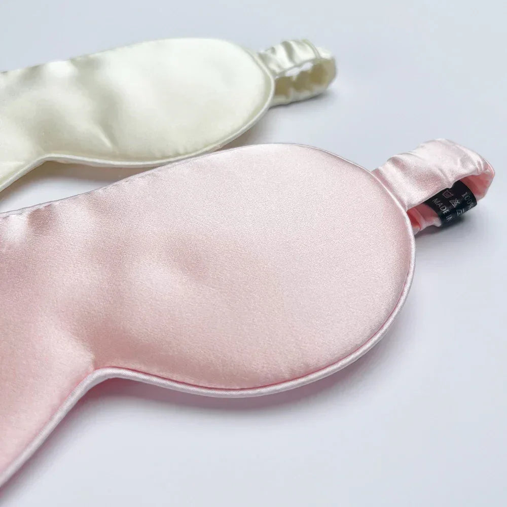 100% Mulberry Silk Sleep Mask for Man and Woman Eye Cover Large Blindfold for Total Blackout Size 20X8.5cm