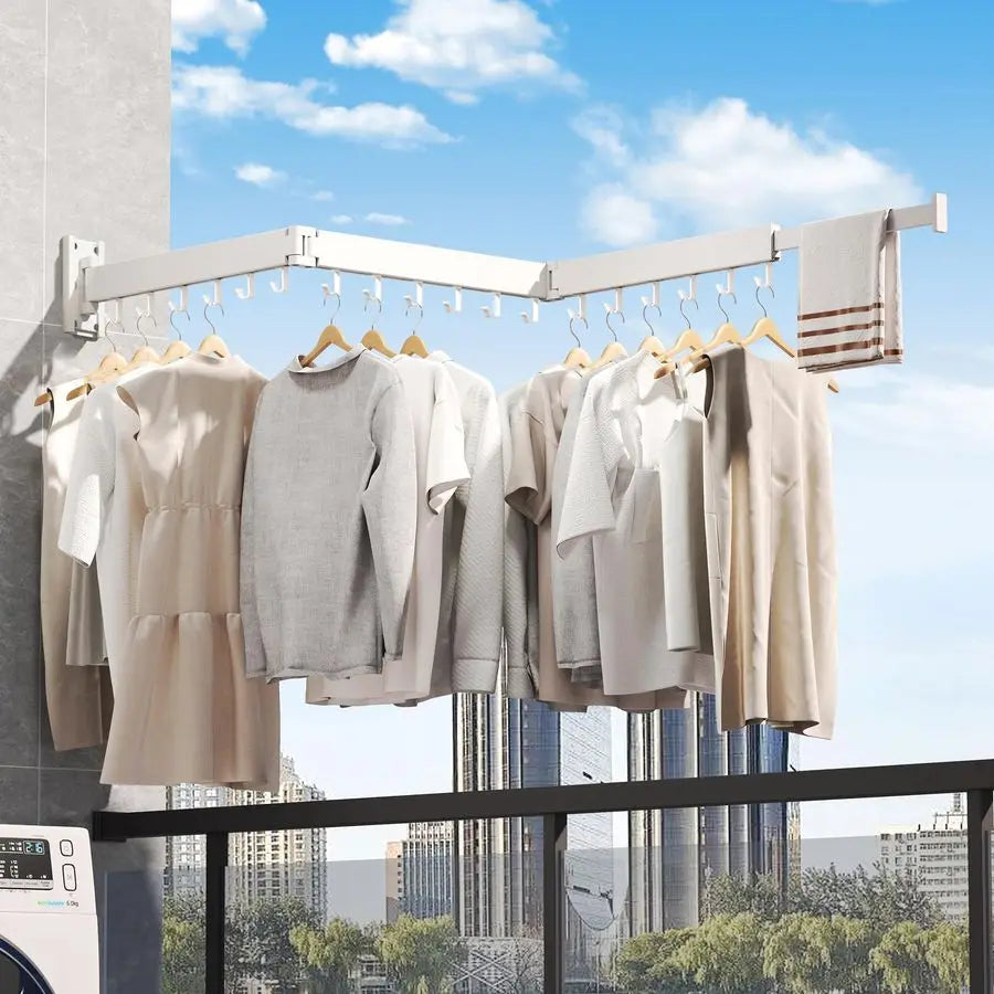 Drying Rack Wall Mounted,Drying Rack Clothing,Laundry Drying Rack Wall Mount,Collapsible Drying Racks for Laundry,Retractable,Fo