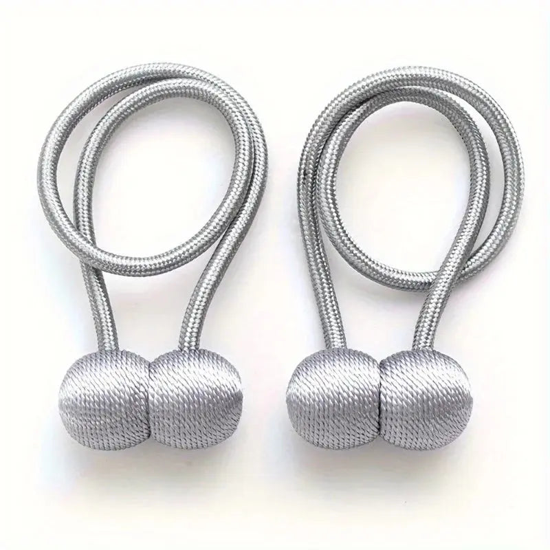 2pcs/pair Magnetic Curtain Tiebacks, Earphone Design Curtain Holdbacks, Bathroom Shower Curtain Accessories