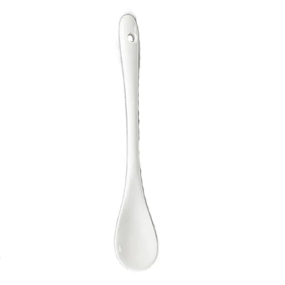 White Long Handle Spoons Tea Honey Supplies Creative Mini Seasoning Spoon Ceramic Stirring Spoon Tea Coffee
