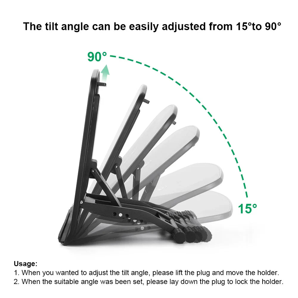 Adjustable Stand Folding for 10-22 Inches Drawing Tablet Display Parblo PR100, Portable Support for Graphic Tablet/Laptop/Ipad