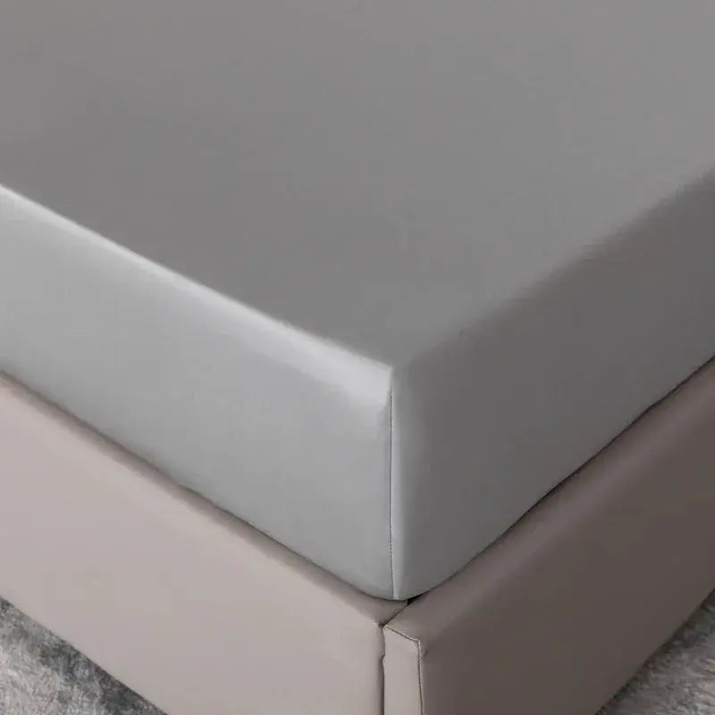 100% Bamboo Fitted Sheet with Elastic Band Smooth Cooling Bedsheet 1000 Thread Count Anti-slip Mattress Cover for Queen King Bed