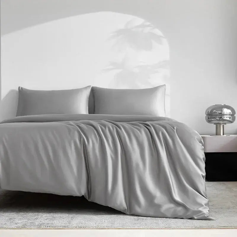 100% Bamboo Bed Sheets Set Luxury Soft, Silky, Breathable Fitted Sheet Flat Top Sheets Pillowcase Hotel 4/6 Pieces Bedding Set