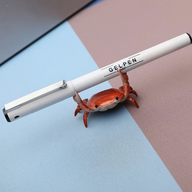Office Object™ Cute Weightlifting Crab Pen Holder (2 Pcs)