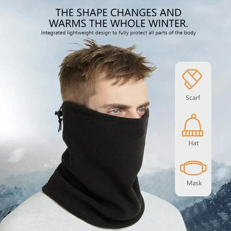 KoKossi Mask Winter Warm Balaclava Motorcycle Half Face Mask Windproof Fleece Cycling Cap Sport Scarf Ski Bicycle Running