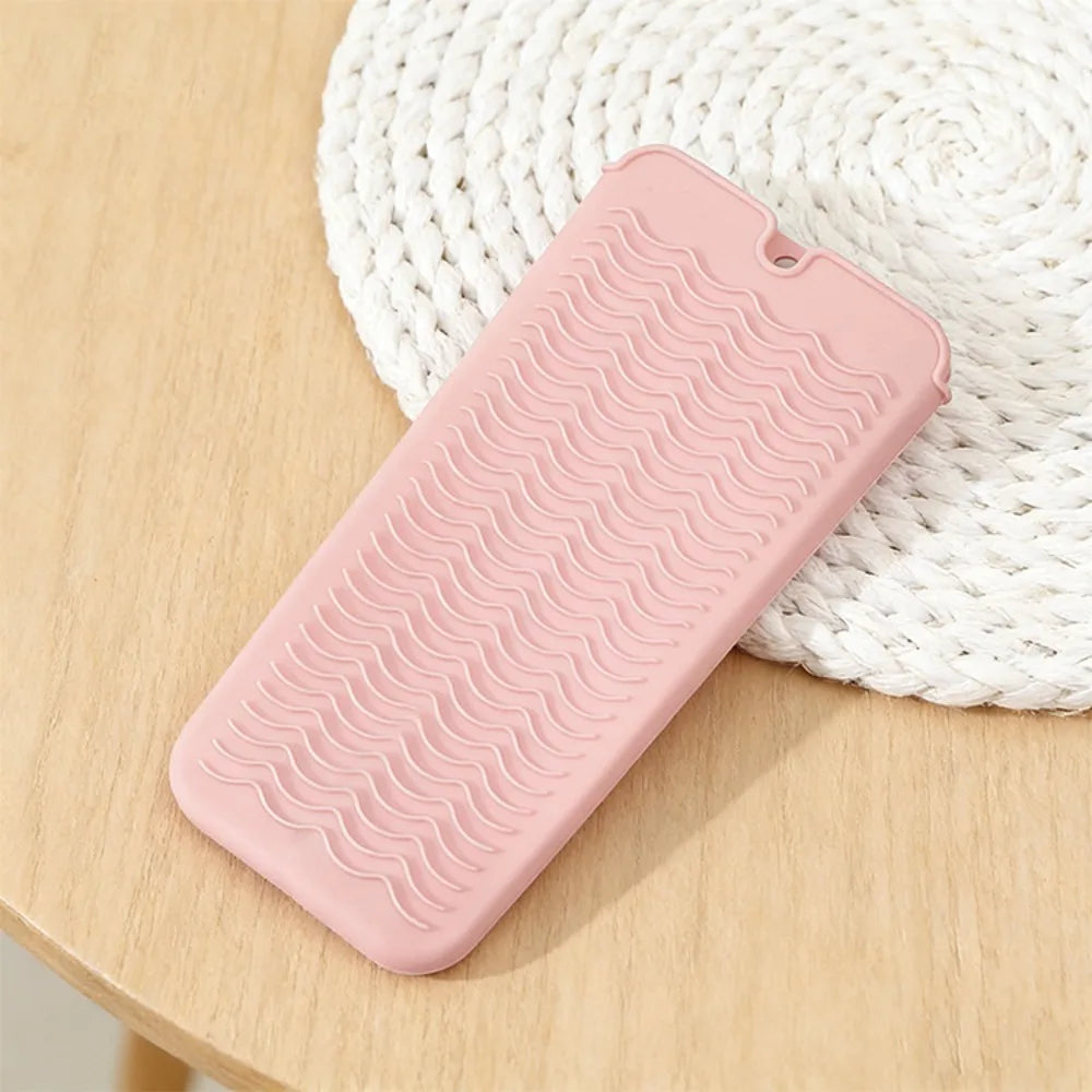 Silicone Curling Iron, Thermal Insulation Protective Cover, Anti-scalding Pad, Hanging Travel Portable Splint Storage Bag
