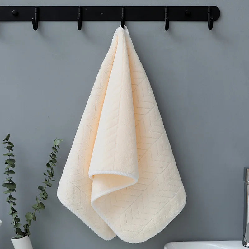 Thickened Coral velvet cotton bath towel increases water absorption adult bath towel soft affinity Household quick-drying