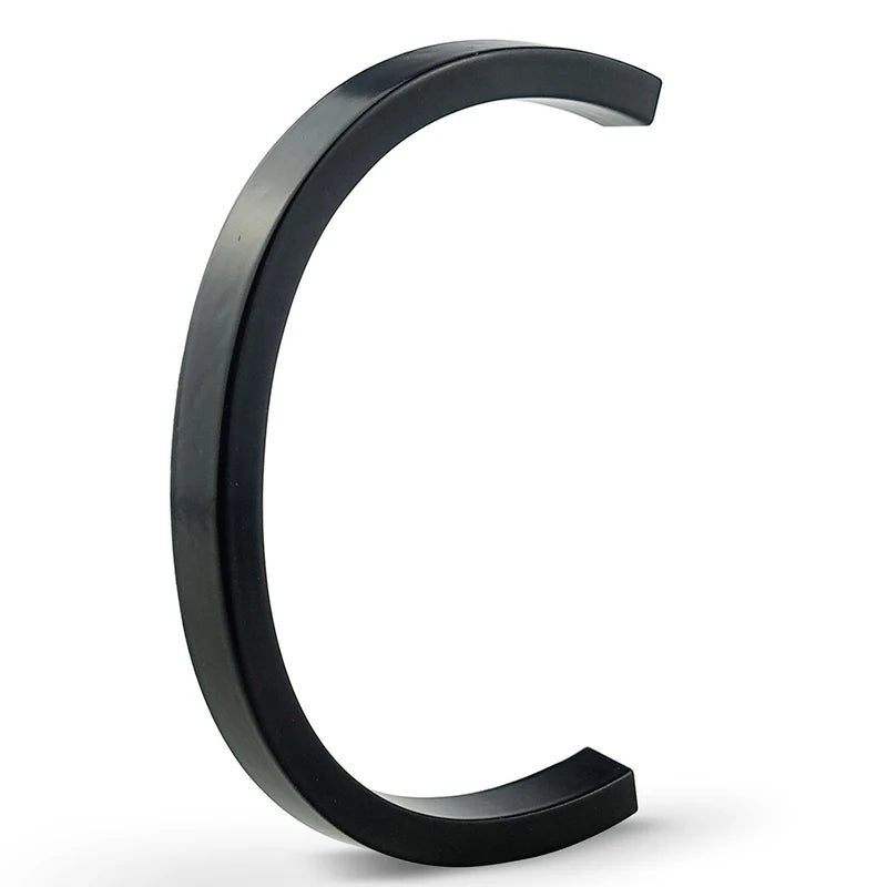 1pc 125mm Floating House Number Outdoor 5 inch Black Zinc Alloy Letter Apartment Door Numbers Mailbox Address Sign #0-9